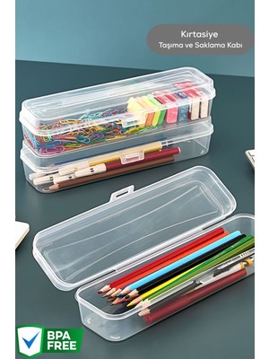 Mithra Life Kalemlik Diş Fırçası Makyaj Seyahat Şeffaf Plastik Saklama Kutusu MIT1237