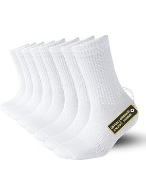 Unisex 6 Çift Tenis Çorabı Erkek Tenis Çorabı Kadın Tenis Çorabı Beyaz Tenis Çorabı 38-44