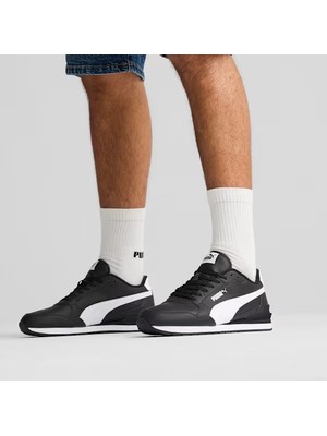 Puma ST Runner v4 L Unisex Günlük Kullanıma Uygun Kauçuk Tabanlı Deri Yürüyüş Ayakkabısı