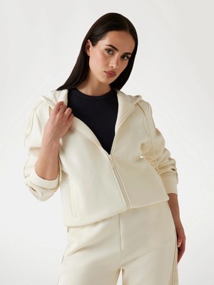 Guess Maryella Kadın Beyaz Aktif Sweatshirt V5YQ00KB3P2-G1O6