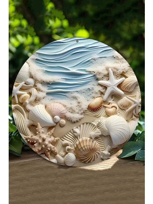 Deniz ve Sahil Esintisini Duvarınıza Taşıyacak Uv Baskılı Mdf Duvar Süsü – 33X33 cm & 20X20 cm DT123