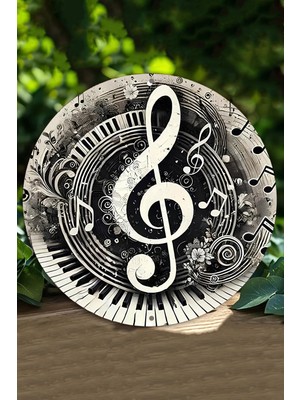 Müzik Tutkunlarına Özel Dekoratif Uv Baskılı Mdf Duvar Süsü – 33X33 cm & 20X20 cm DT112