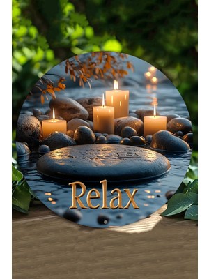 Relax Temalı Uv Baskılı Mdf Duvar Süsü – 33X33 cm & 20X20 cm DT120