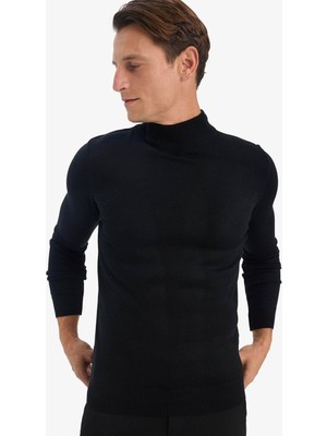 Defacto  Siyah Erkek Kazak R1127AZ/BK27