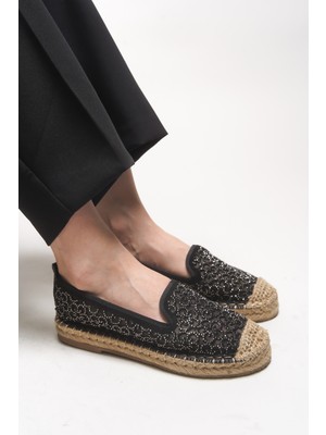 Riccon Kadın Jehyeth Espadril Düz Tabanlı Şık Tasarım ile Rahat Kullanım