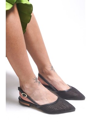 Riccon Issanesra Kadın Sivri Burunlu Topuklu Ayakkabı 0012112