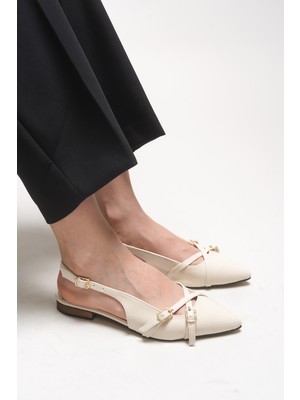 Riccon Elyenlana Kadın Sivri Burunlu Topuklu Ayakkabı 0012110