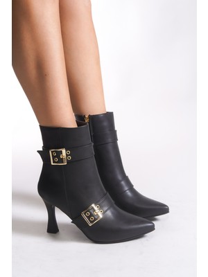 Riccon Olytheris Kadın Topuklu Sivri Burun Bot 00128505