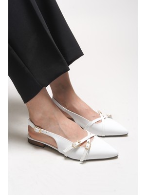 Riccon Elyenlana Kadın Sivri Burunlu Topuklu Ayakkabı 0012110