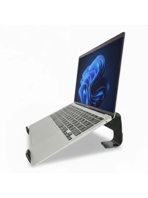 Prexua Fixer Laptop Standı - Notebook Yükseltici Altlık - Metal - Siyah - FXR4025BL