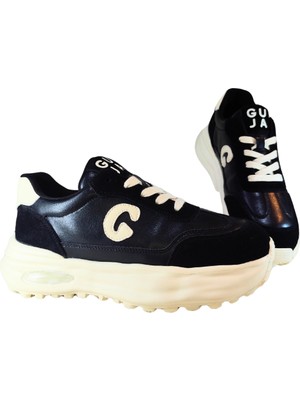Guja Kadın Deri Sneaker Logo Detaylı Bağcık Kapamalı Günlük Ayakkabı