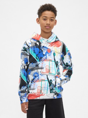 Gap Erkek Çocuk Çok Renkli Vintagesoft Relaxed Grafik Sweatshirt