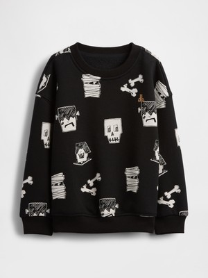 Gap Erkek Bebek Siyah Vintagesoft Halloween Sweatshirt
