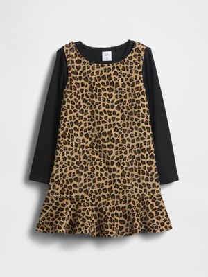 Gap Kız Bebek Kahverengi Corduroy Elbise Seti