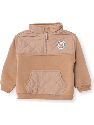 Hellobaby Erkek Bebek Sweatshirt Fermuarlı Camp Life Uzun Kol