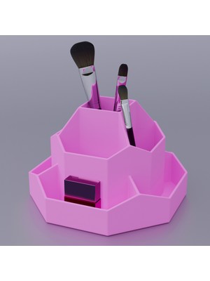 Yeni Makyaj Organizatör / Makyaj Fırçası Tutucu (Sadece Plastik Aparattır!!!)