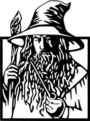 Yeni Gandalf Yüzüklerin Efendisi Duvar Sanatı (Sadece Plastik Aparattır!!!)