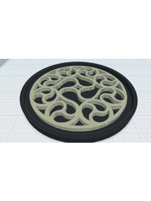 Yeni Gotik Gül Pencere Coaster 16 P (Sadece Plastik Aparattır!!!)