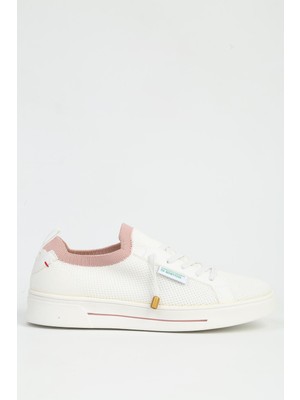 Benetton Beyaz Pudra Kadın Spor Ayakkabı Ithal BNI-11483