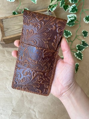 Alesta Leather (Isim Yazıyoruz) El Yapımı Hakiki Deri Kalemlik