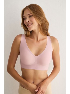 Madwoman Balensiz Çıkarılabilir Pedli Dikişsiz Lazer Sütyen 3305 Zefir