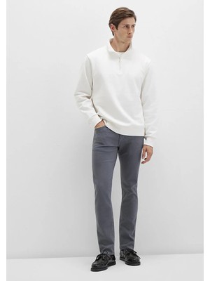 Mavi Jake Sisli Gri Gabardin Pantolon 0042290683