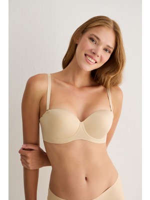 Madwoman Balensiz Dolgusuz Dikişsiz Straplez Lazer Sütyen 3302 Ten