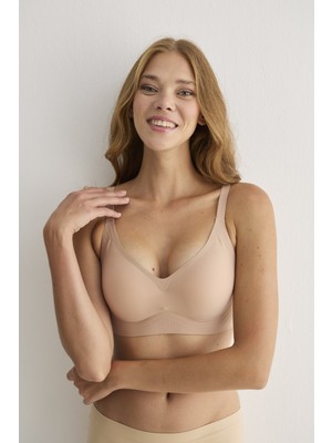 Madwoman Balensiz Çıkarılabilir Pedli Dikişsiz Lazer Sütyen 3306 Gül Kurusu