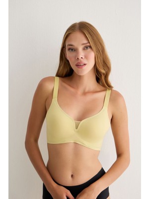 Madwoman Battal Beden Balensiz Çıkarılabilir Pedli Dikişsiz Lazer Sütyen 3318 Su Yeşili