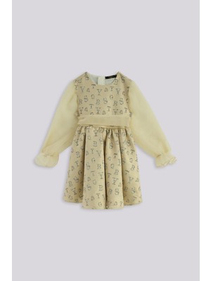 Tyess Bg Store Kız Çocuk Desenli Elbise