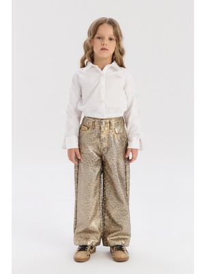 Tyess Bg Store Kız Çocuk Desenli Pantolon