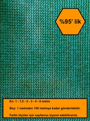 NetBazaars %95 Gölge Oranlı File, Gölgelik, Gergi File, Bahçe Gölgeliği, 2X20 Metre