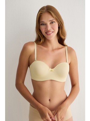 Madwoman Toparlayıcı Balenli Dolgusuz Straplez Lotus 3314 Ten