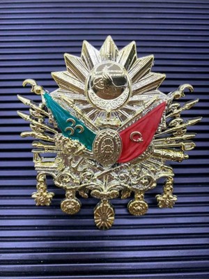 İB Global Osmanlı Tuğrası Plastik Civatalı Gold