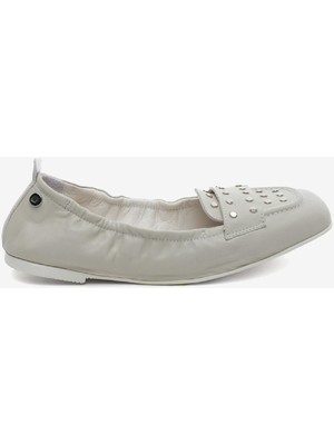 Greyder Kadın Bej Hakiki Deri Babet 5Y2CA34362