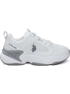 U.S. Polo Assn. U.S. Polo 101513509 Maybe Wmn 4FX Kadın Sneaker Beyaz