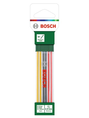 Bosch Renkli Işaretleme Kalemi Yedek Uçları 6 Parça 2,8 mm Çok Yönlü Kullanım İçin İdeal