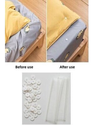 Vi Caro Yorgan Kılıfı Sabitleme Nevresim Klips Takımı Çarşaf Tutucu Pulları ve Kılçıkları Yedek (Iğnesiz)