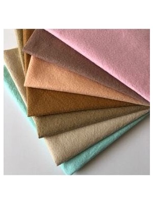 Yumuşakkeçe İnce Yumuşak Keçe 50x50 cm 7 Renk Seçeneği ile Yaratıcı Projeler İçin