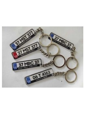 AY-DA DİZAYN Kişiye Plaka Anahtarlık Özel Tasarım ile Hediye Paketi Seçeneği