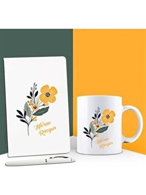 Ejoya Kişiye Özel Isimli Defter Kupa ve Kalem Set 85970