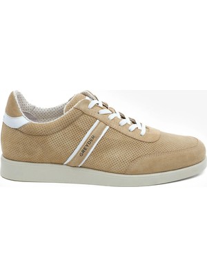 Greyder Erkek Bej Hakiki Deri Sneaker Ayakkabı 5Y1SA18462