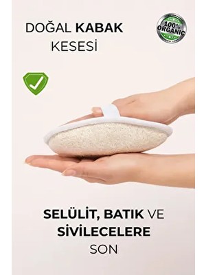 Beyzana %100 Doğal Kabak Kesesi Selülit ve Batık Karşıtı Lif Malzemeden Üretilmiştir