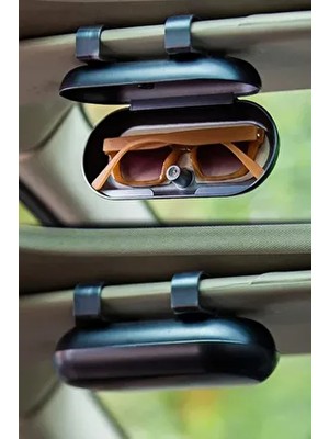 BYENS Araba Gözlük Tutacağı Tutucu Araç Içi Torpido Aksesuar Gözlük Kabı Klips