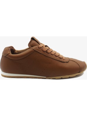 Greyder Kadın Taba Hakiki Deri Sneaker Ayakkabı 4Y2SA59188