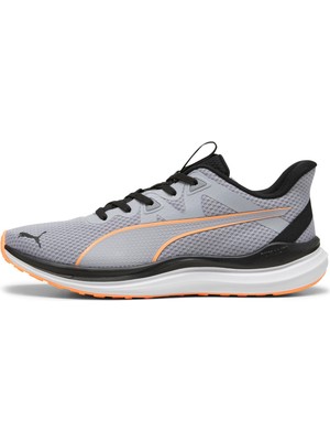 Puma Reflect Lite-Gray Fog-Black-Neon Citrus Erkek Spor Ayakkabı