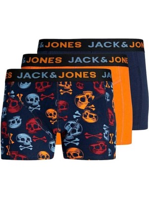 Jack & Jones Jacbone Skull Trunks 3 Pack Erkek Boxer