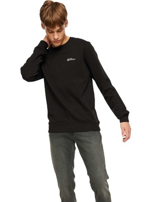 Jack Wolfskin Arthur Hoody Siyah Erkek Kapüşonlu Sweatshirt 1000001TR