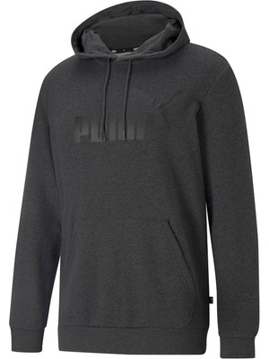 Puma Ess Big Logo Hoodie Gri Erkek Sweatshirt 58668807
