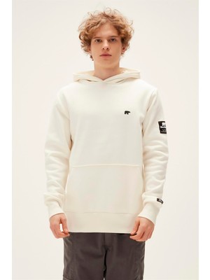 Bad Bear Cordless Hoodie Erkek Beyaz Sweatshirt 22.02.12.036-C108